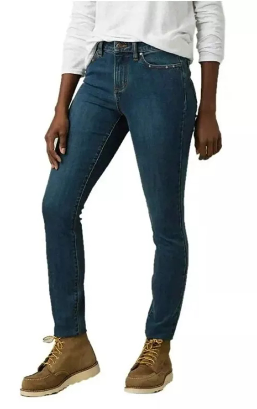 PRANA Women's Sienna Skinny Jeans 29x31 US 8 True Blue Stretch Denim NWT